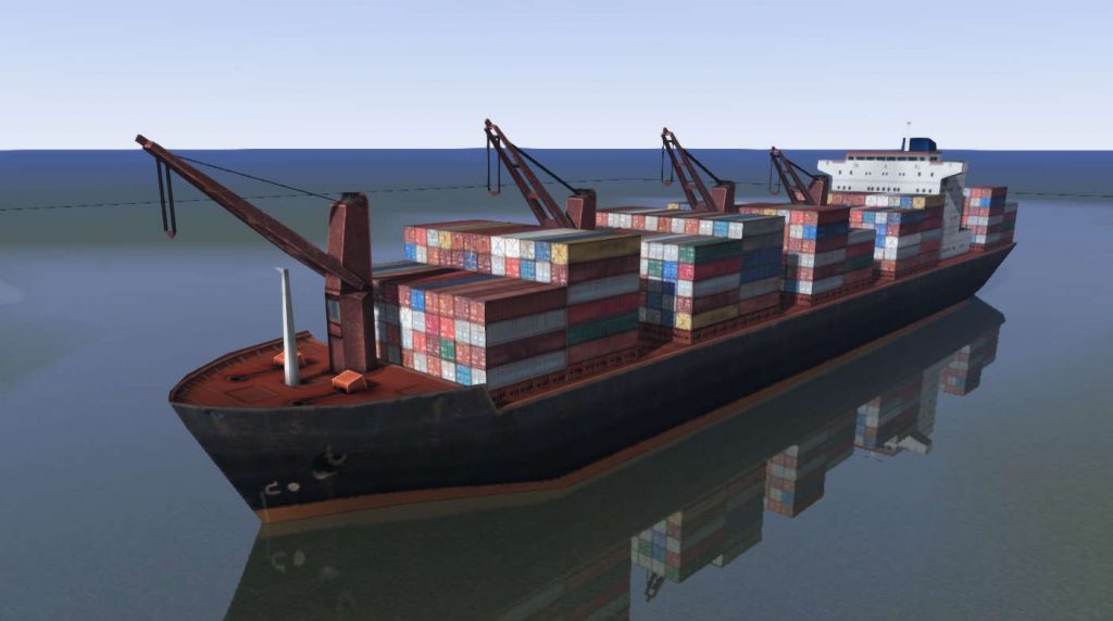 Boat Container Ship