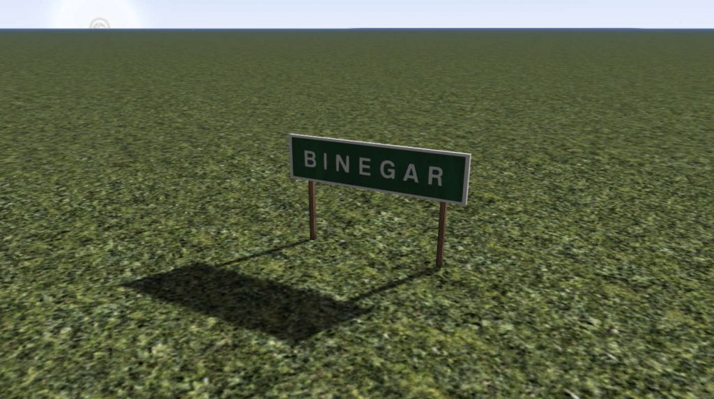 Sign BT Binegar F