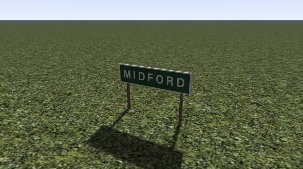 Sign BT Midford W