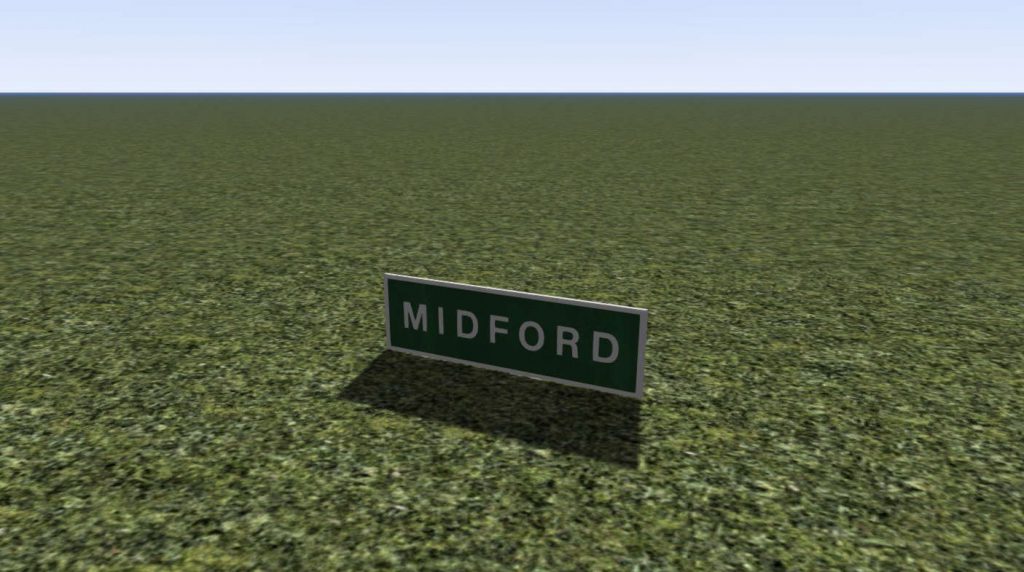 Sign BT Midford W